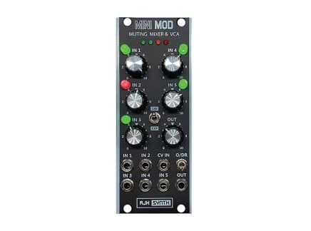 AJH Synth MiniMod Muting Mixer + VCA (Black)