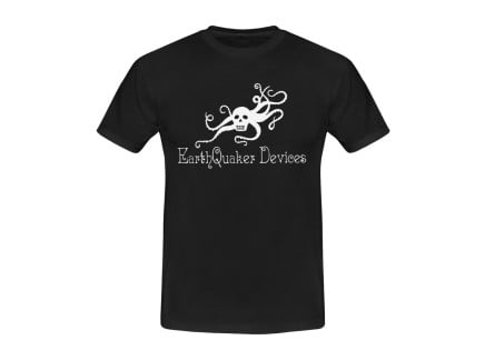 Earthquaker OctoSkull T-Shirt (White on Black)