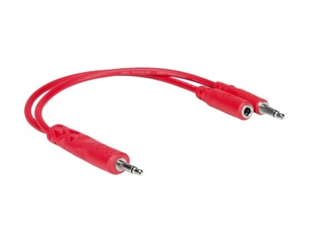 Hosa CMM-515Y 6" Hopscotch Cable 5-Pack (Red)