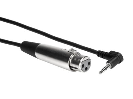 Hosa XVM-100F XLR-F to Angled 3.5mm TRS Cable