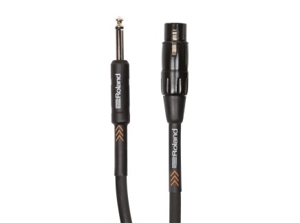 Roland Hi-Z XLR Mic to 1/4" Cable - 20FT