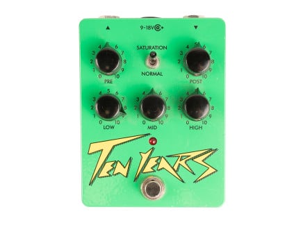 Ten Years Ten Years is a Decade Overdrive + Distortion Pedal (Green) [USED]