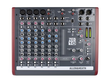 ZED-10, from Allen & Heath, is a compact desktop mixer that works great in studio or stage environments.