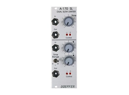 The A-170 Slew Limiter from Doepfer is a useful module for introducing a “sliding” aspect between changing stepped voltages
