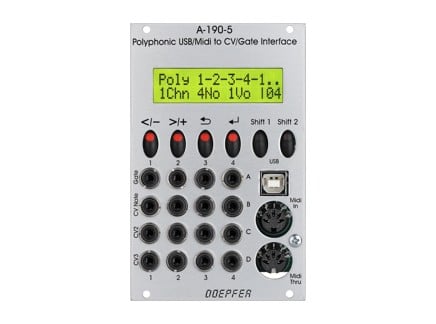 A-190-5 Poly MIDI/USB-to-CV/Gate