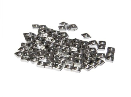 M3 Stainless Steel Square Nuts (100 Pack)