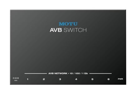 AVB Switch 5-Port Switch for AVB Audio Interfaces
